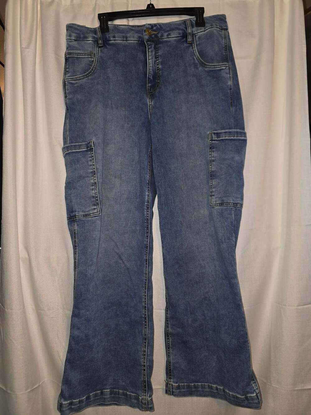 KUT from the Kloth Jodi Fab Ab Wide Leg Jeans Size 14W